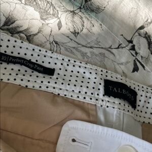 Talbots Crop Pants with Floral and Polka Dot Detail